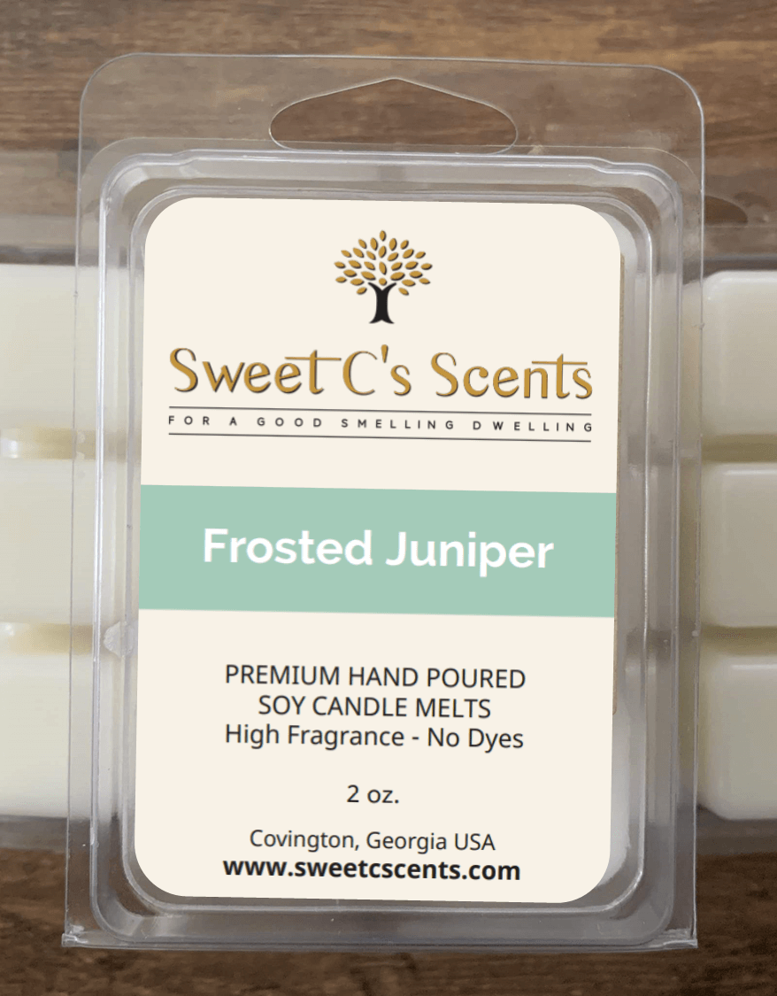 Hand Poured & Highly Scented Scented Soy Wax Candle Frosted Juniper 